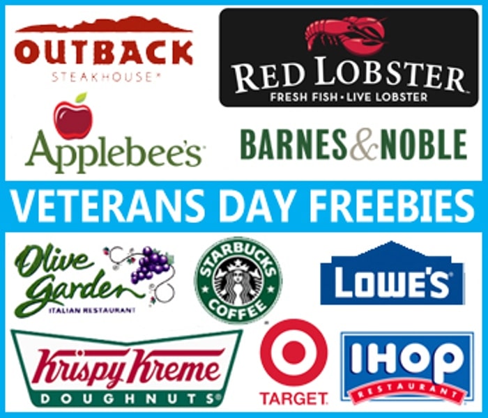 Freebies on The Veterans Day