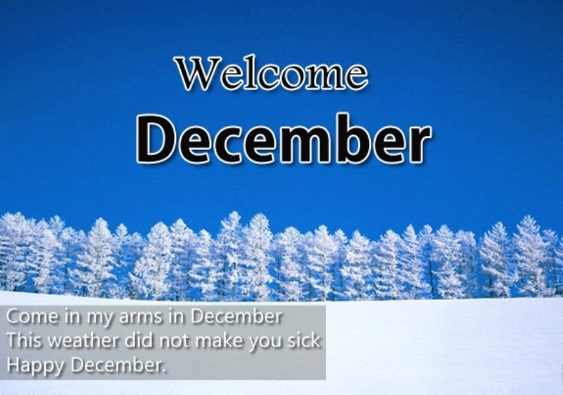 Images, Quotes Welcome December