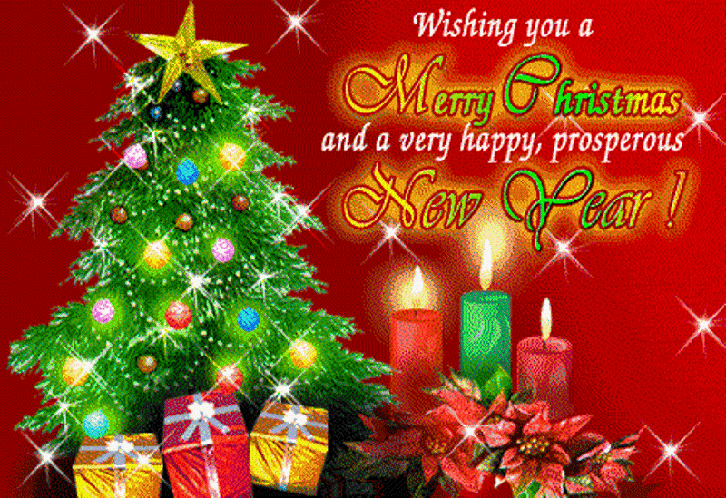 Merry Christmas Greetings With New Year Wishes