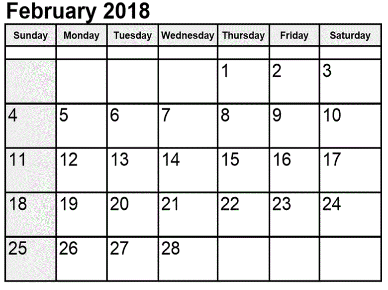 February 2018 Calendar With Holidays quotes download
