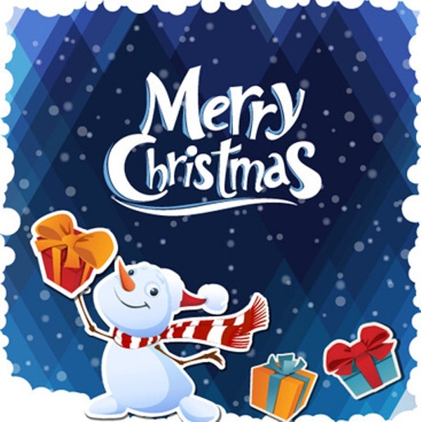 Merry Christmas Poster Vector Background
