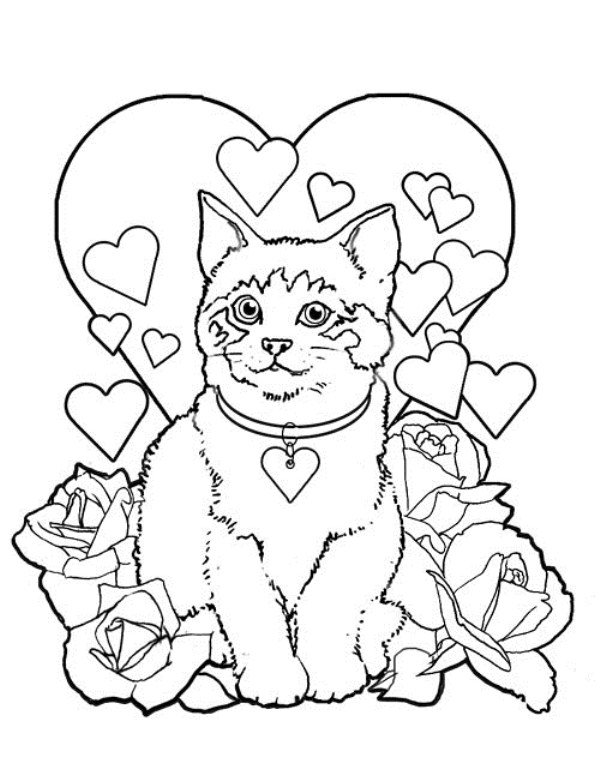 Valentine's Day Coloring Pages Hearts