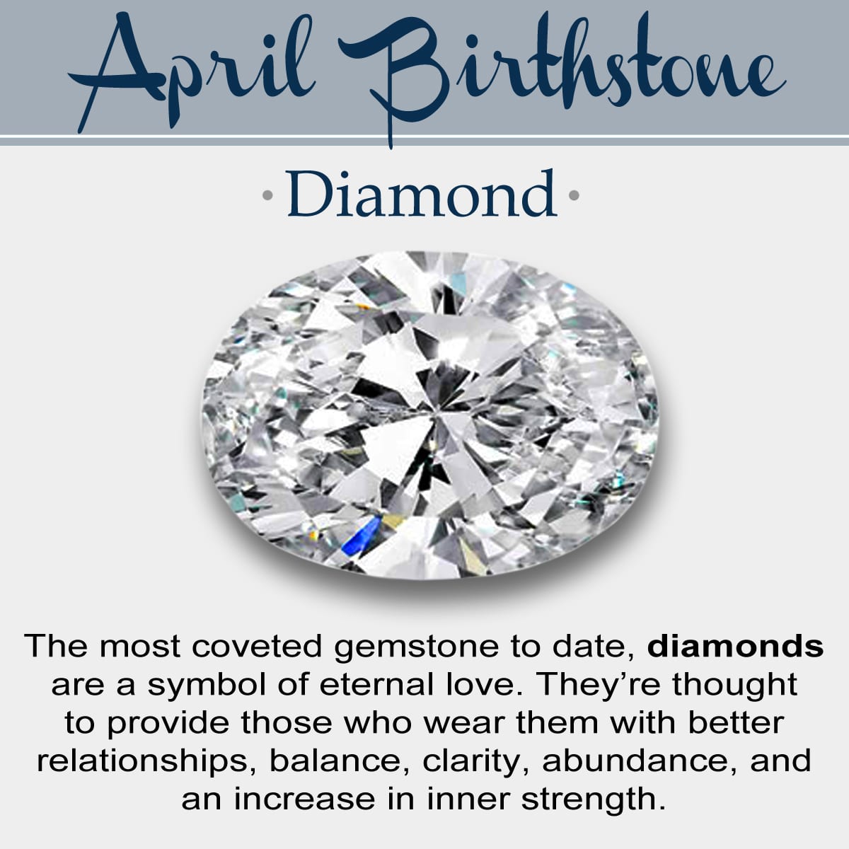 April Birthstone Diamond Oppidan Library