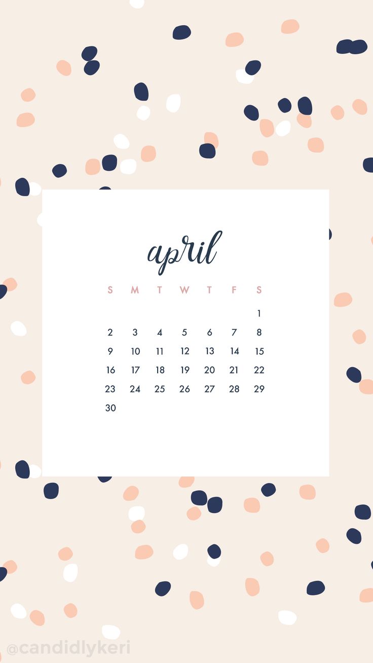 Calendar 2018 April