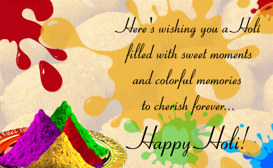Happy Holi Greetings Messages 2018