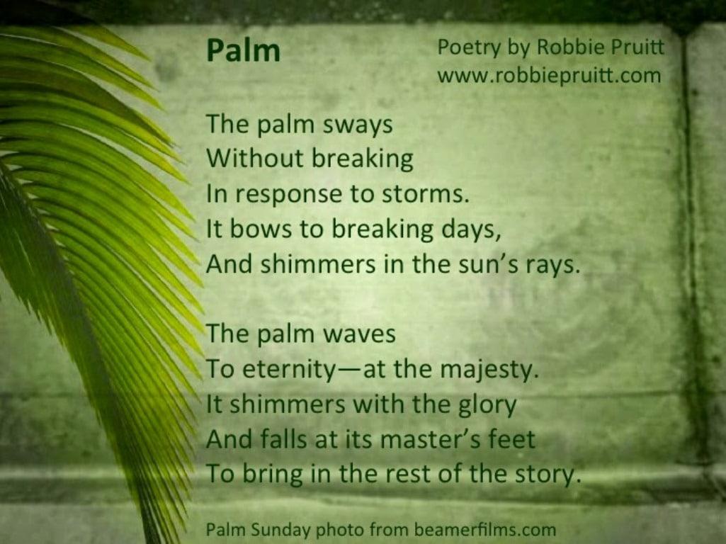 Palm Sunday Starting Poems – Oppidan Library