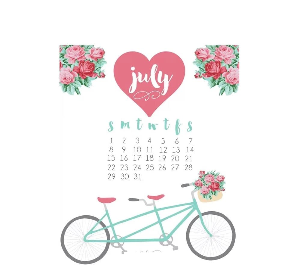 Calendar July 2018