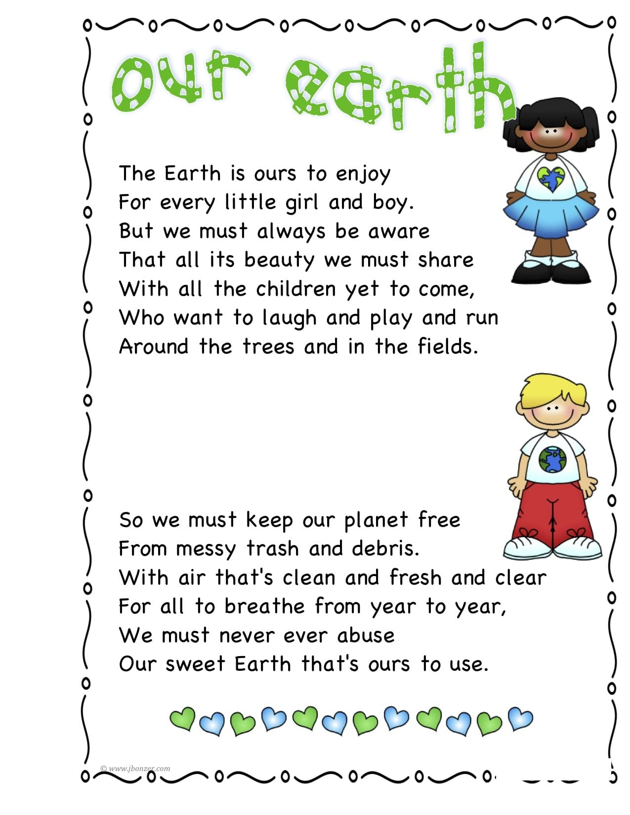 Free Printable Earth Day Poems