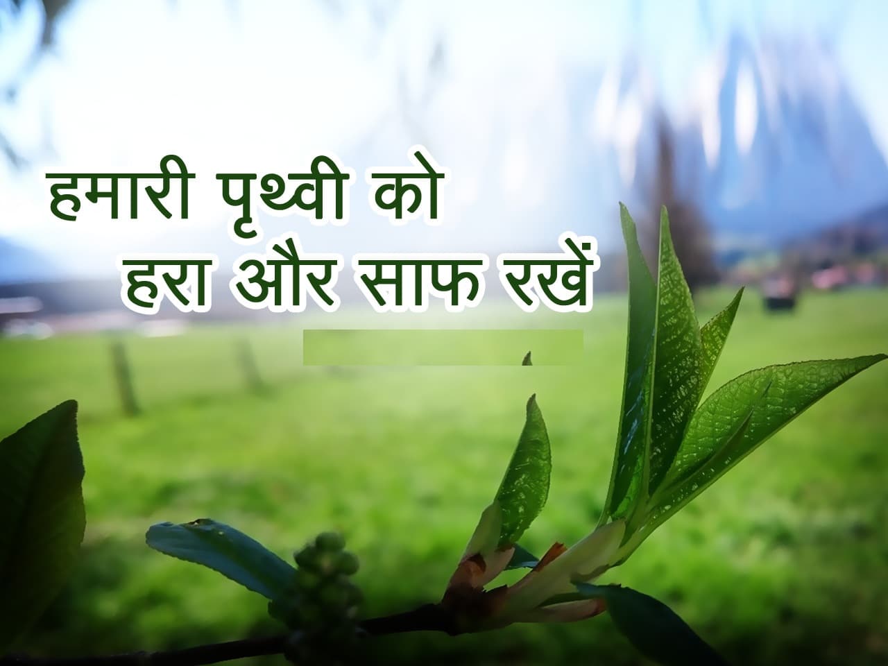Earth Day Slogan In Hindi 