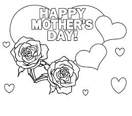 Happy Mother's Day Coloring Pages 