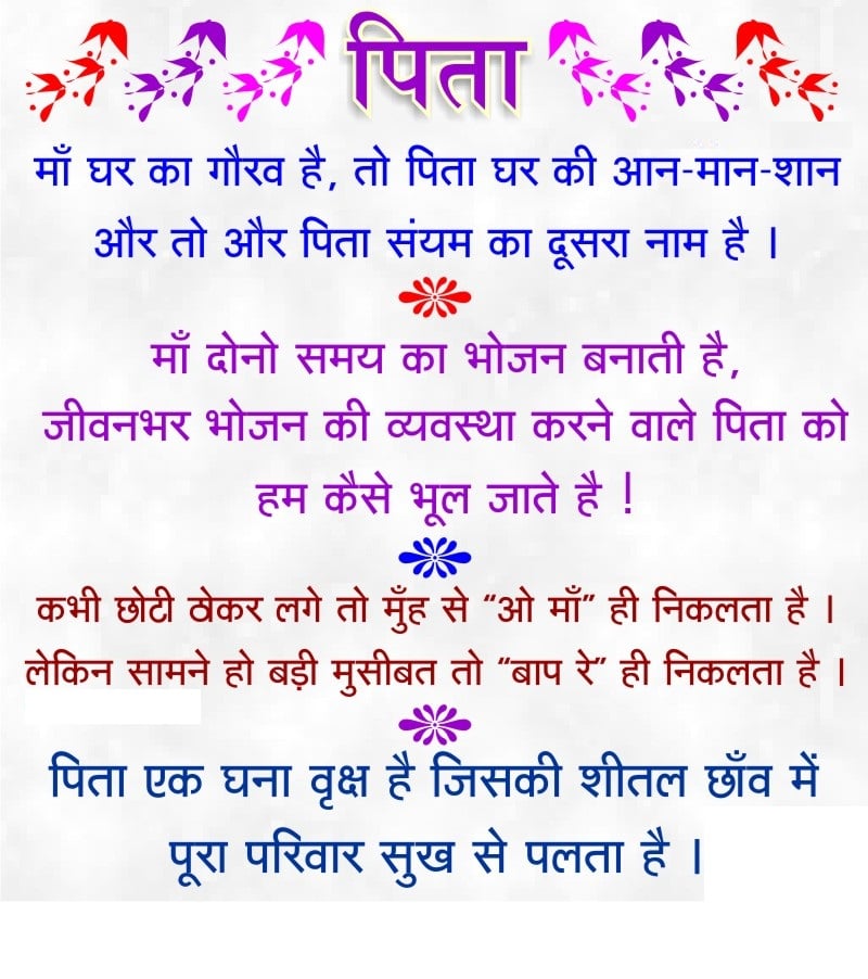Fathers Day Quotes In Hindi