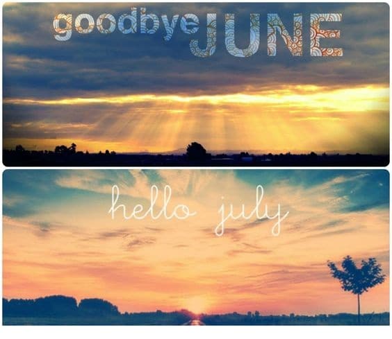 Good Bye June Hello July Images, Quotes