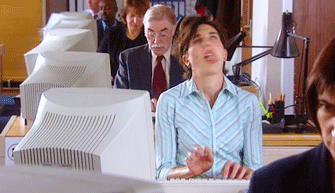 funny animated gif free for download woman working