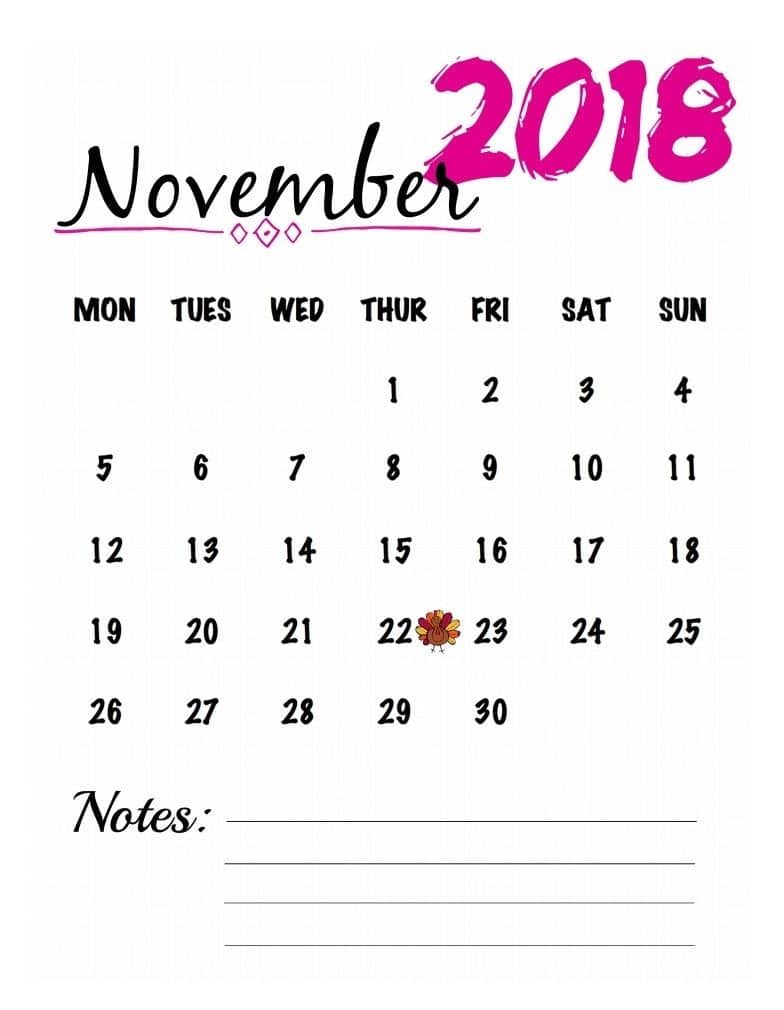 Download calendar for November and make a plan for yesterday and jot down your important task