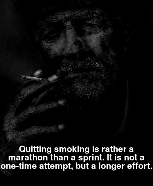 Quitting smoking is rather a marathon than a sprint. It is not a one-time attempt, but a longer effort.